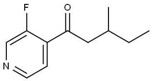 1-(3-Fluoro-4-pyridinyl)-3-methyl-1-pentanone Structure