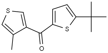 5-(1,1-Dimethylethyl)-2-thienyl](4-methyl-3-thienyl)methanone Structure