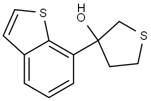 3-Benzo[b]thien-7-yltetrahydrothiophene-3-ol Structure