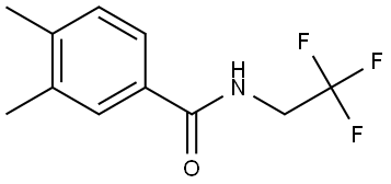 3,4-Dimethyl-N-(2,2,2-trifluoroethyl)benzamide Structure