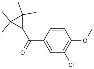 (3-Chloro-4-methoxyphenyl)(2,2,3,3-tetramethylcyclopropyl)methanone Structure