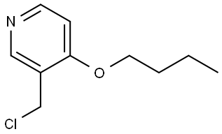 4-butoxy-3-(chloromethyl)pyridine Structure