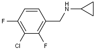 3-Chloro-N-cyclopropyl-2,4-difluorobenzenemethanamine Structure