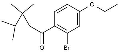 (2-Bromo-4-ethoxyphenyl)(2,2,3,3-tetramethylcyclopropyl)methanone Structure