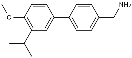 4'-Methoxy-3'-(1-methylethyl)[1,1'-biphenyl]-4-methanamine Structure