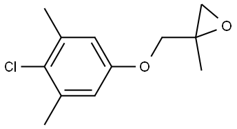 2-[(4-Chloro-3,5-dimethylphenoxy)methyl]-2-methyloxirane Structure