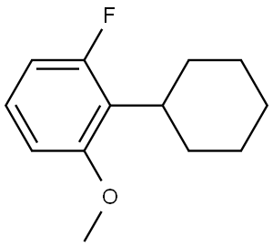 2-cyclohexyl-1-fluoro-3-methoxybenzene Structure