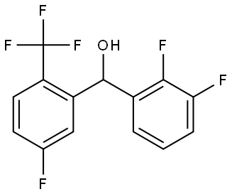 2,3-Difluoro-α-[5-fluoro-2-(trifluoromethyl)phenyl]benzenemethanol Structure