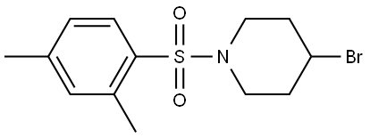 4-Bromo-1-[(2,4-dimethylphenyl)sulfonyl]piperidine Structure