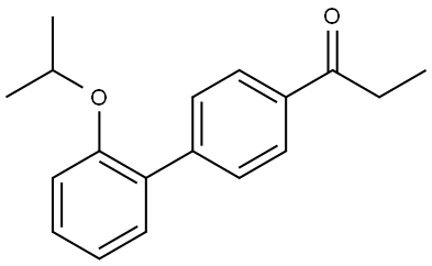 1-[2'-(1-Methylethoxy)[1,1'-biphenyl]-4-yl]-1-propanone Structure