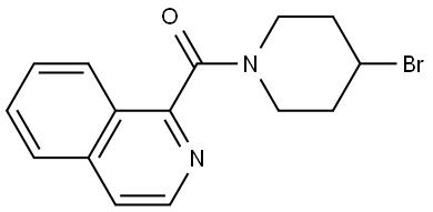 (4-Bromo-1-piperidinyl)-1-isoquinolinylmethanone Structure