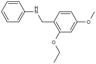 2-Ethoxy-4-methoxy-N-phenylbenzenemethanamine Structure