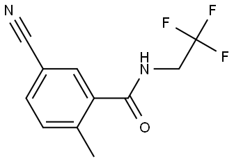 5-Cyano-2-methyl-N-(2,2,2-trifluoroethyl)benzamide Structure