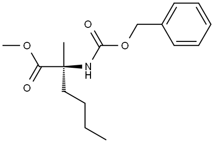 (S)-methyl 2-(((benzyloxy)carbonyl)amino)-2-methylhexanoate Structure