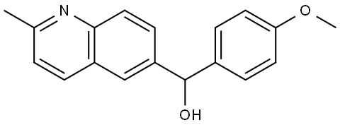 α-(4-Methoxyphenyl)-2-methyl-6-quinolinemethanol Structure