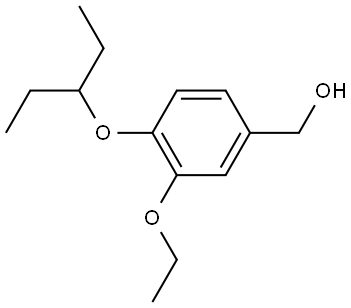 3-Ethoxy-4-(1-ethylpropoxy)benzenemethanol Structure