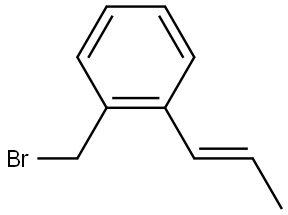 (E)-1-(bromomethyl)-2-(prop-1-en-1-yl)benzene Structure