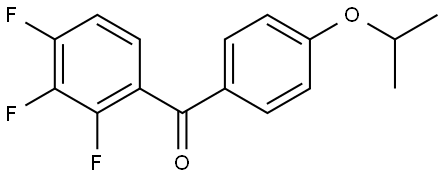 Methanone, [4-(1-methylethoxy)phenyl](2,3,4-trifluorophenyl)- Structure