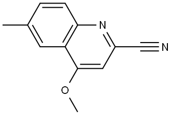 4-methoxy-6-methylquinoline-2-carbonitrile Structure