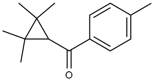 (4-Methylphenyl)(2,2,3,3-tetramethylcyclopropyl)methanone Structure