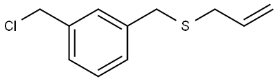 allyl(3-(chloromethyl)benzyl)sulfane Structure