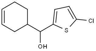 5-Chloro-α-3-cyclohexen-1-yl-2-thiophenemethanol Structure