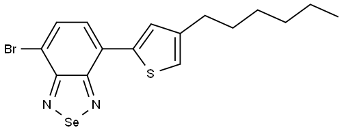 2,1,3-Benzoselenadiazole, 4-bromo-7-(4-hexyl-2-thienyl)- Structure