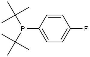 Phosphine, bis(1,1-dimethylethyl)(4-fluorophenyl)- 구조식 이미지