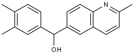 α-(3,4-Dimethylphenyl)-2-methyl-6-quinolinemethanol Structure