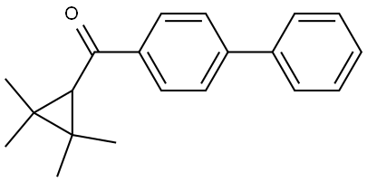 1,1'-Biphenyl]-4-yl(2,2,3,3-tetramethylcyclopropyl)methanone Structure