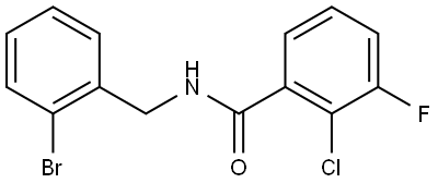 N-[(2-Bromophenyl)methyl]-2-chloro-3-fluorobenzamide Structure