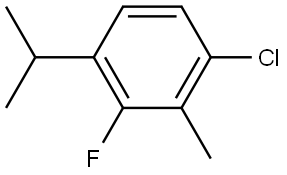 1-Chloro-3-fluoro-2-methyl-4-(1-methylethyl)benzene Structure