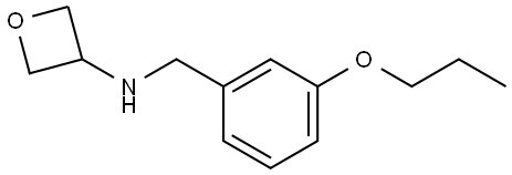 N-[(3-Propoxyphenyl)methyl]-3-oxetanamine Structure