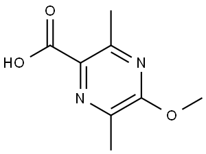 5-Methoxy-3,6-dimethyl-2-pyrazinecarboxylic acid Structure