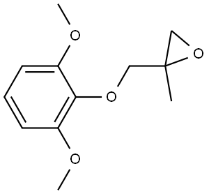 2-[(2,6-Dimethoxyphenoxy)methyl]-2-methyloxirane Structure