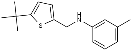 5-(1,1-Dimethylethyl)-N-(3-methylphenyl)-2-thiophenemethanamine Structure