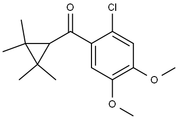 (2-Chloro-4,5-dimethoxyphenyl)(2,2,3,3-tetramethylcyclopropyl)methanone Structure