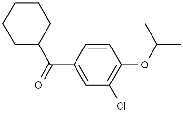 (3-chloro-4-isopropoxyphenyl)(cyclohexyl)methanone Structure