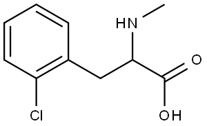 2-Chloro-N-methyl-DL-phenylalanine Structure