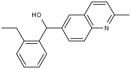 α-(2-Ethylphenyl)-2-methyl-6-quinolinemethanol Structure