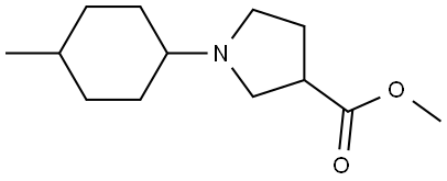 methyl 1-(4-methylcyclohexyl)pyrrolidine-3-carboxylate Structure