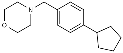 4-[(4-Cyclopentylphenyl)methyl]morpholine Structure