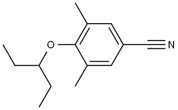 4-(1-Ethylpropoxy)-3,5-dimethylbenzonitrile Structure