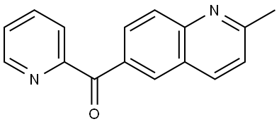 (2-Methyl-6-quinolinyl)-2-pyridinylmethanone Structure