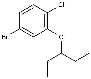 4-Bromo-1-chloro-2-(1-ethylpropoxy)benzene Structure