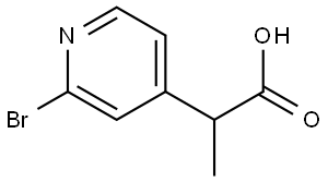 2-(2-Bromopyridin-4-yl)propanoic acid Structure