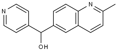 2-Methyl-α-4-pyridinyl-6-quinolinemethanol Structure