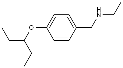 N-Ethyl-4-(1-ethylpropoxy)benzenemethanamine Structure