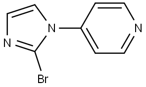 4-(2-bromo-1H-imidazol-1-yl)pyridine Structure