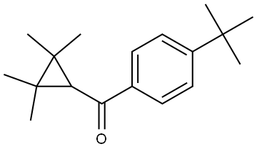 4-(1,1-Dimethylethyl)phenyl](2,2,3,3-tetramethylcyclopropyl)methanone Structure